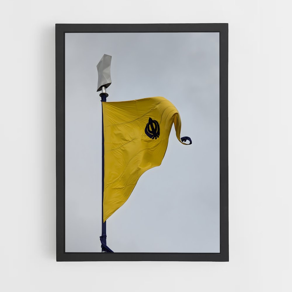 ap-sikh flag-1 cadre Noir