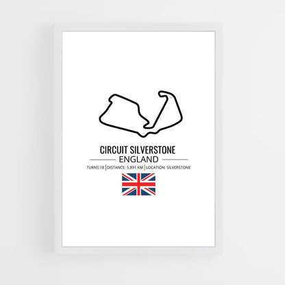 ap-silverstone circuit uk-2 cadre Blanc