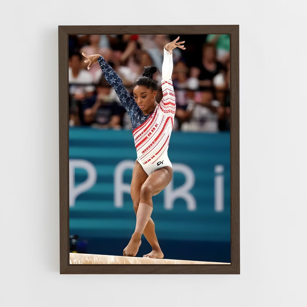ap-simone biles-6 cadre Bois foncé