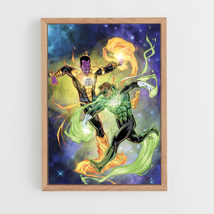 ap-sinestro green lantern-12 cadre Bois clair