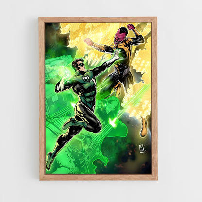 ap-sinestro green lantern-14 cadre Bois clair