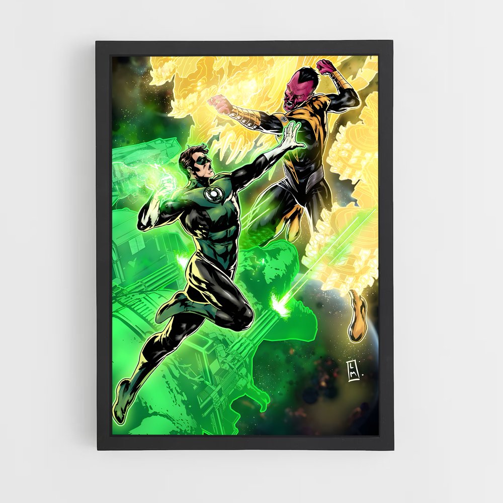 ap-sinestro green lantern-14 cadre Noir
