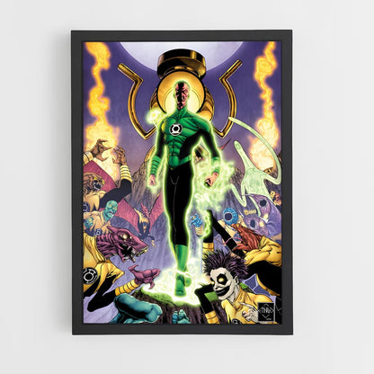 ap-sinestro green lantern-15 cadre Noir