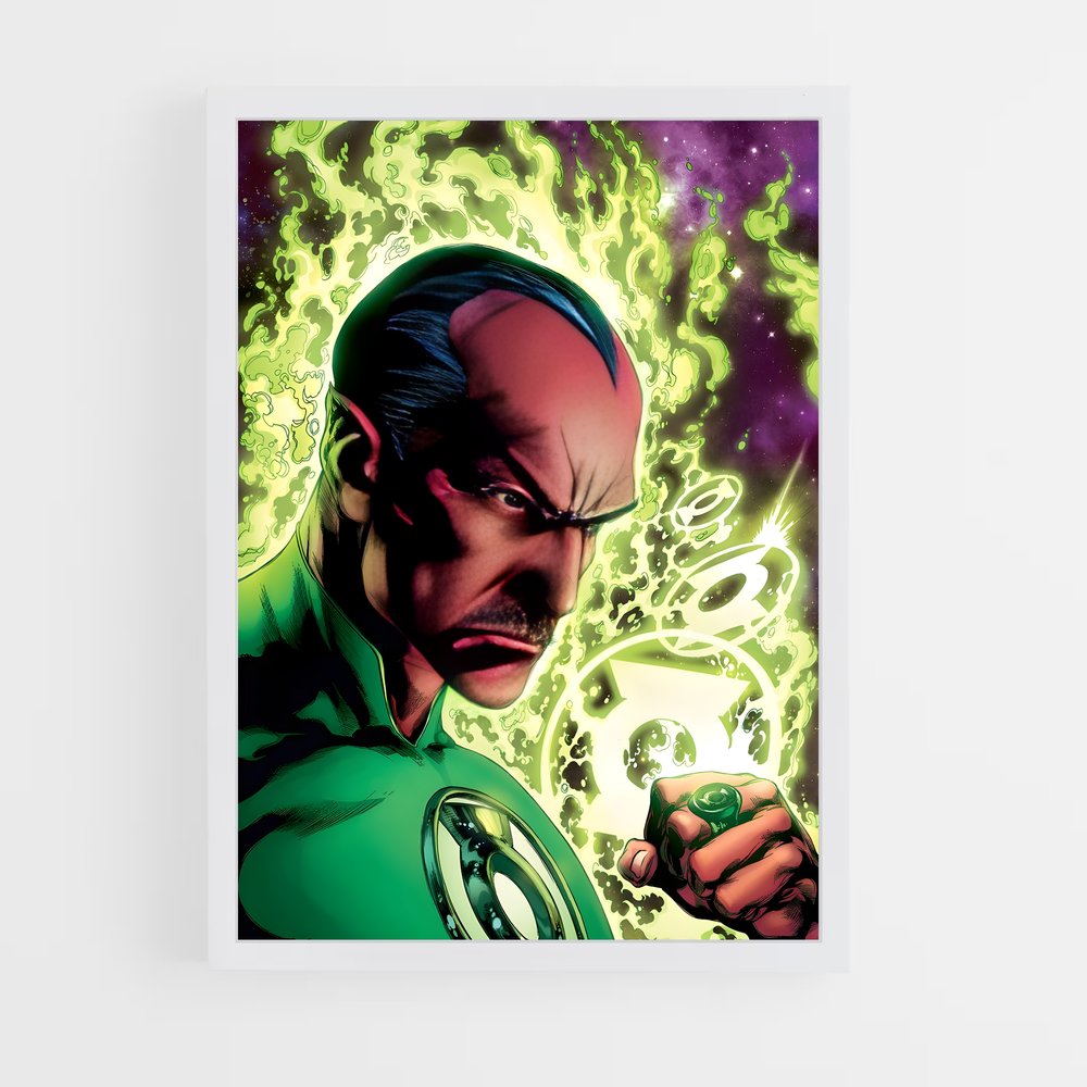 ap-sinestro green lantern-3 cadre Blanc