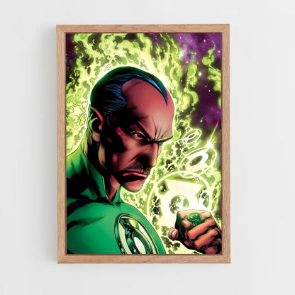 ap-sinestro green lantern-3 cadre Bois clair