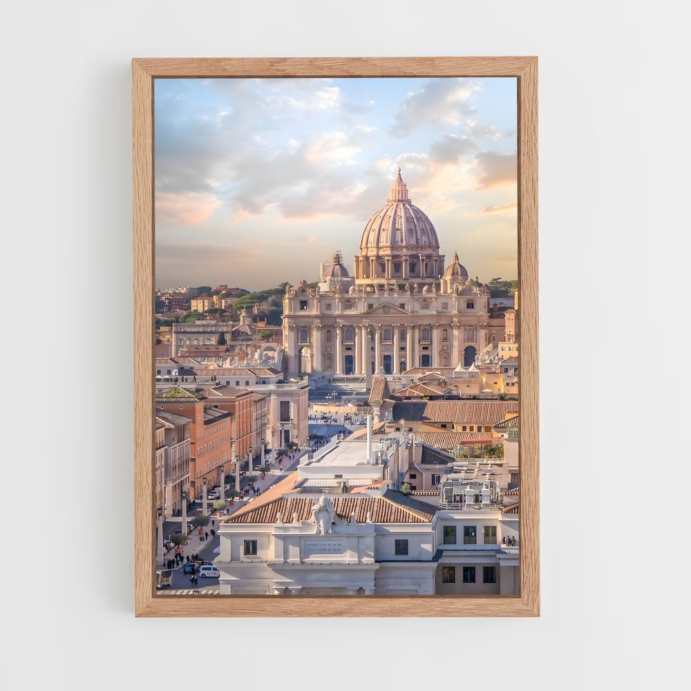 ap-sistine chapel-10 cadre Bois clair