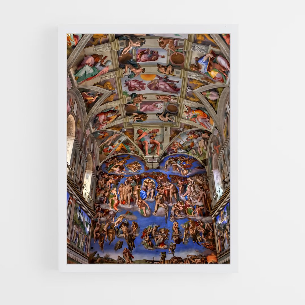 ap-sistine chapel-6 cadre Blanc