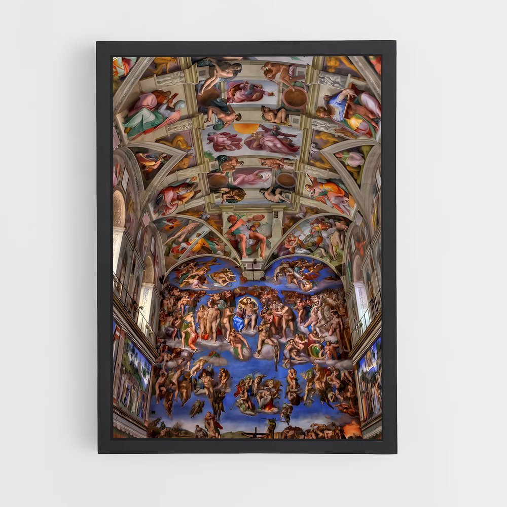 ap-sistine chapel-6 cadre Noir