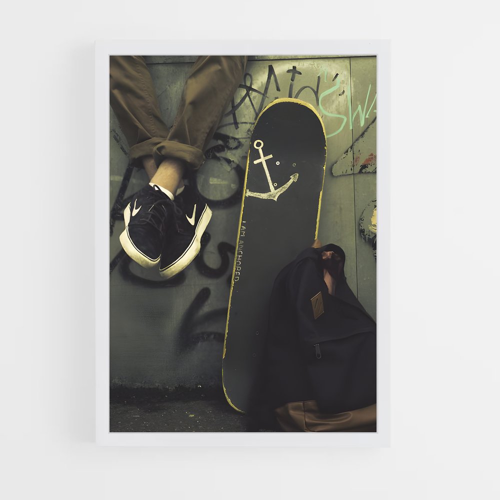 ap-skateboard fashion-10 cadre Blanc