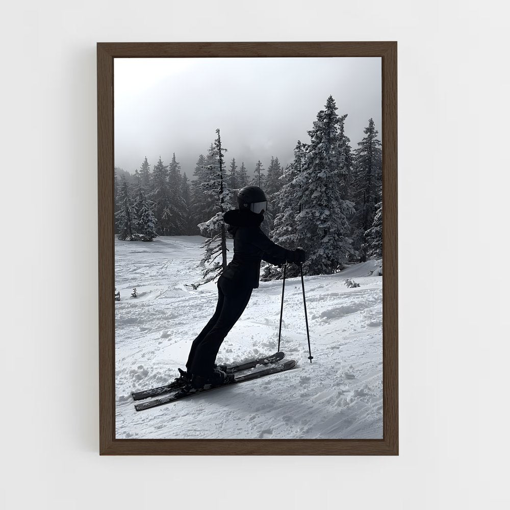 ap-skiing-16 cadre Bois foncé