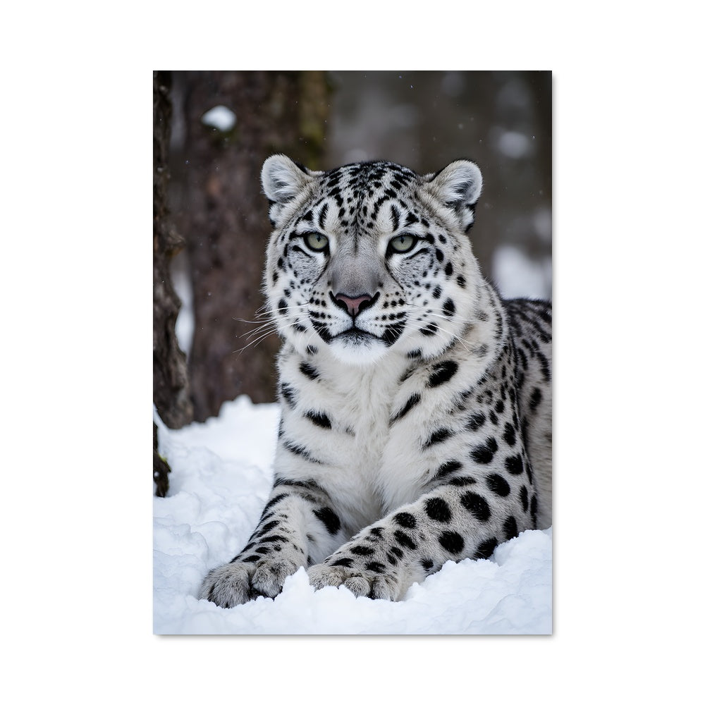 Poster Léopard des Neiges