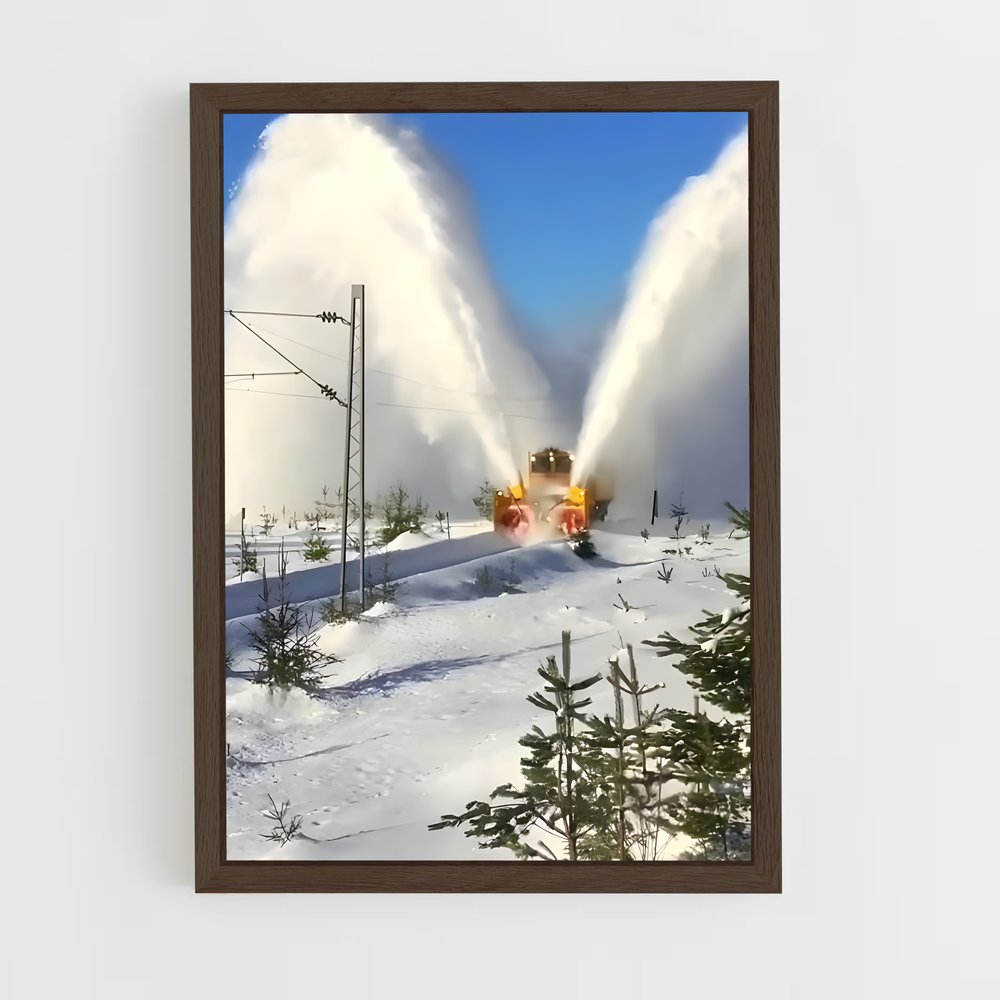 ap-snow plow-1 cadre Bois foncé