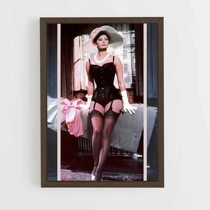 ap-sofia loren-4 cadre Bois foncé