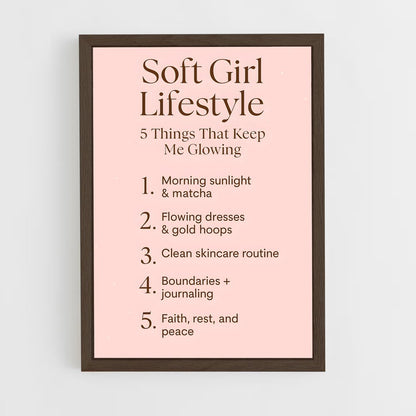 ap-soft girl-9 cadre Bois foncé