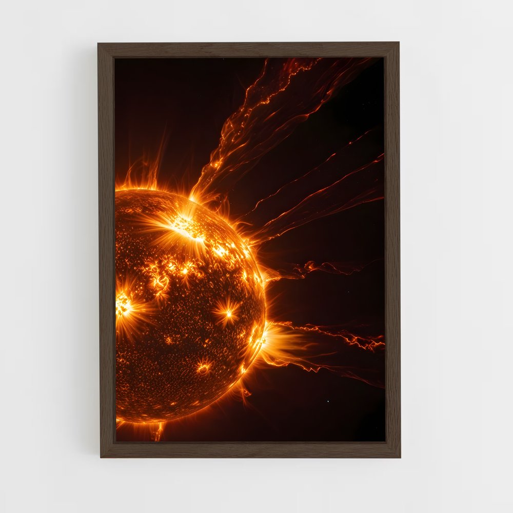 ap-solar flare-1 cadre Bois foncé