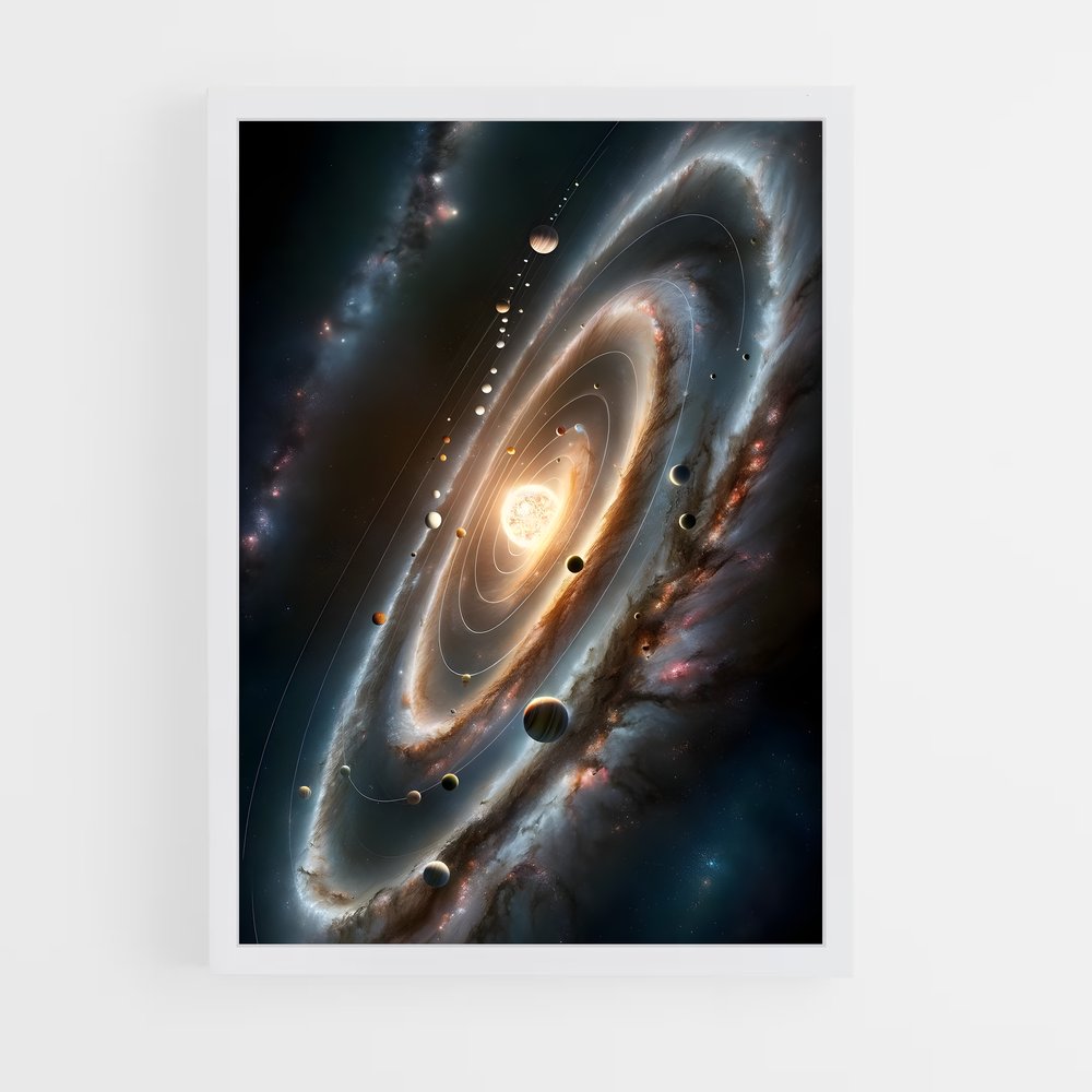 ap-solar system-12 cadre Blanc