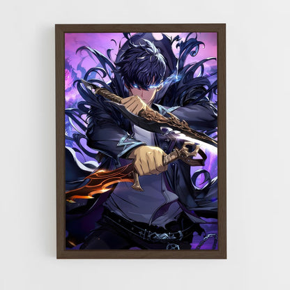 ap-solo leveling-5 cadre Bois foncé