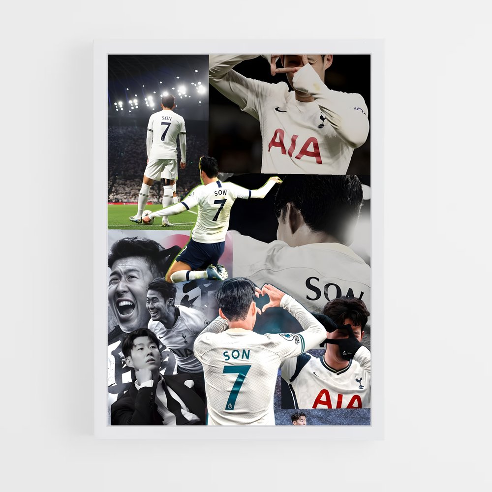 ap-son heung-min-10 cadre Blanc