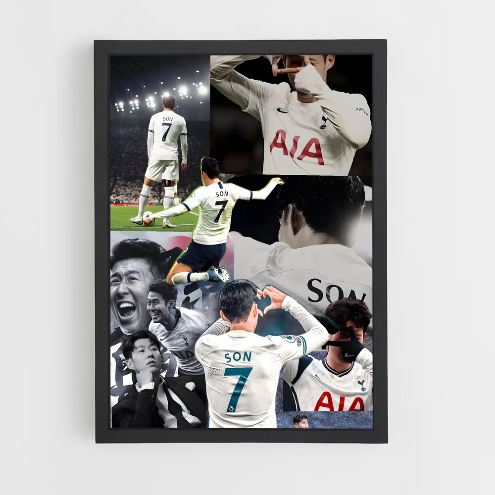 ap-son heung-min-10 cadre Noir