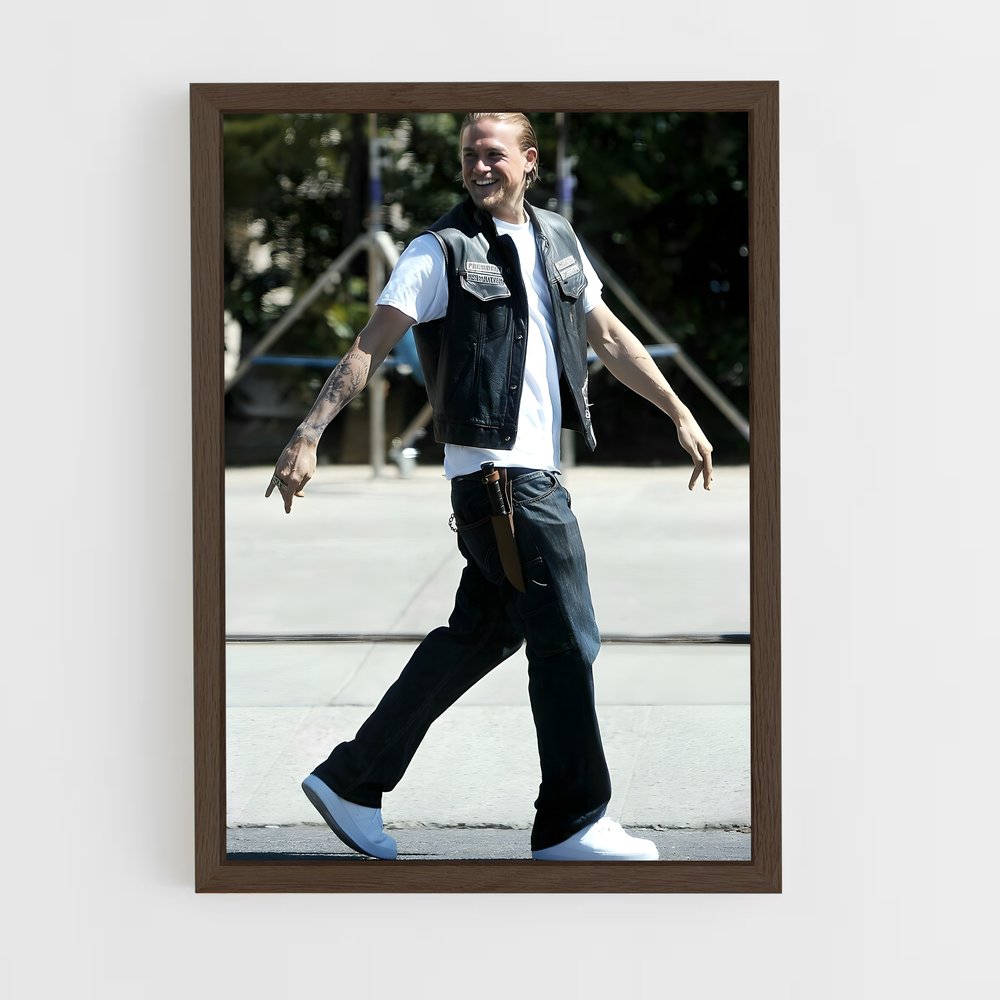 ap-sons of anarchy-9 cadre Bois foncé