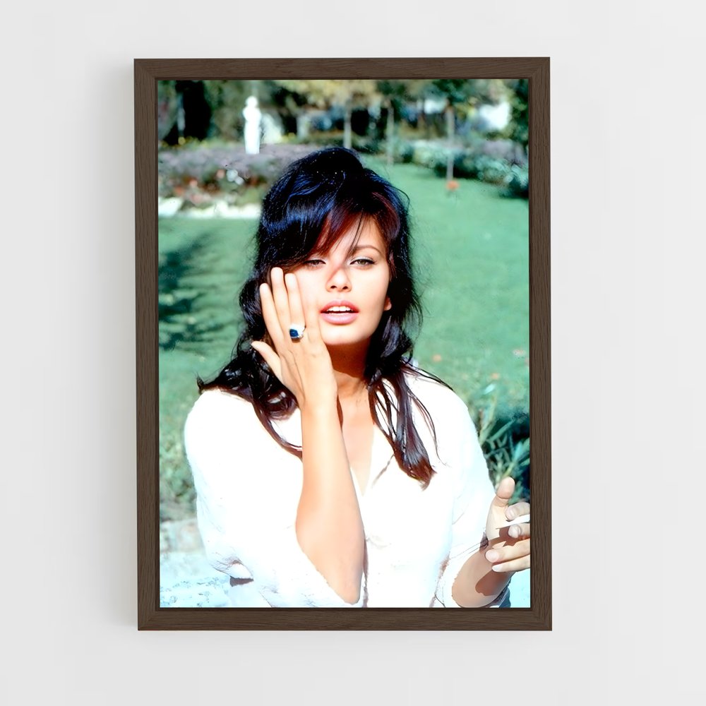 ap-sophia loren-2 cadre Bois foncé