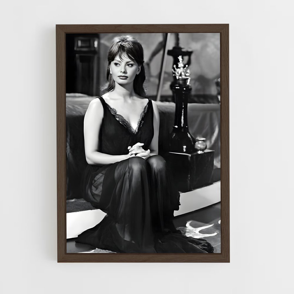 ap-sophia loren-3 cadre Bois foncé