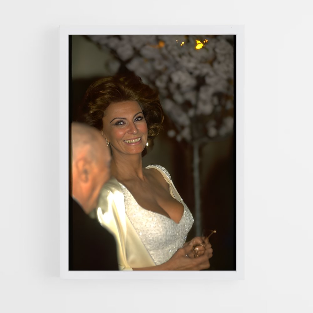 ap-sophia loren-8 cadre Blanc