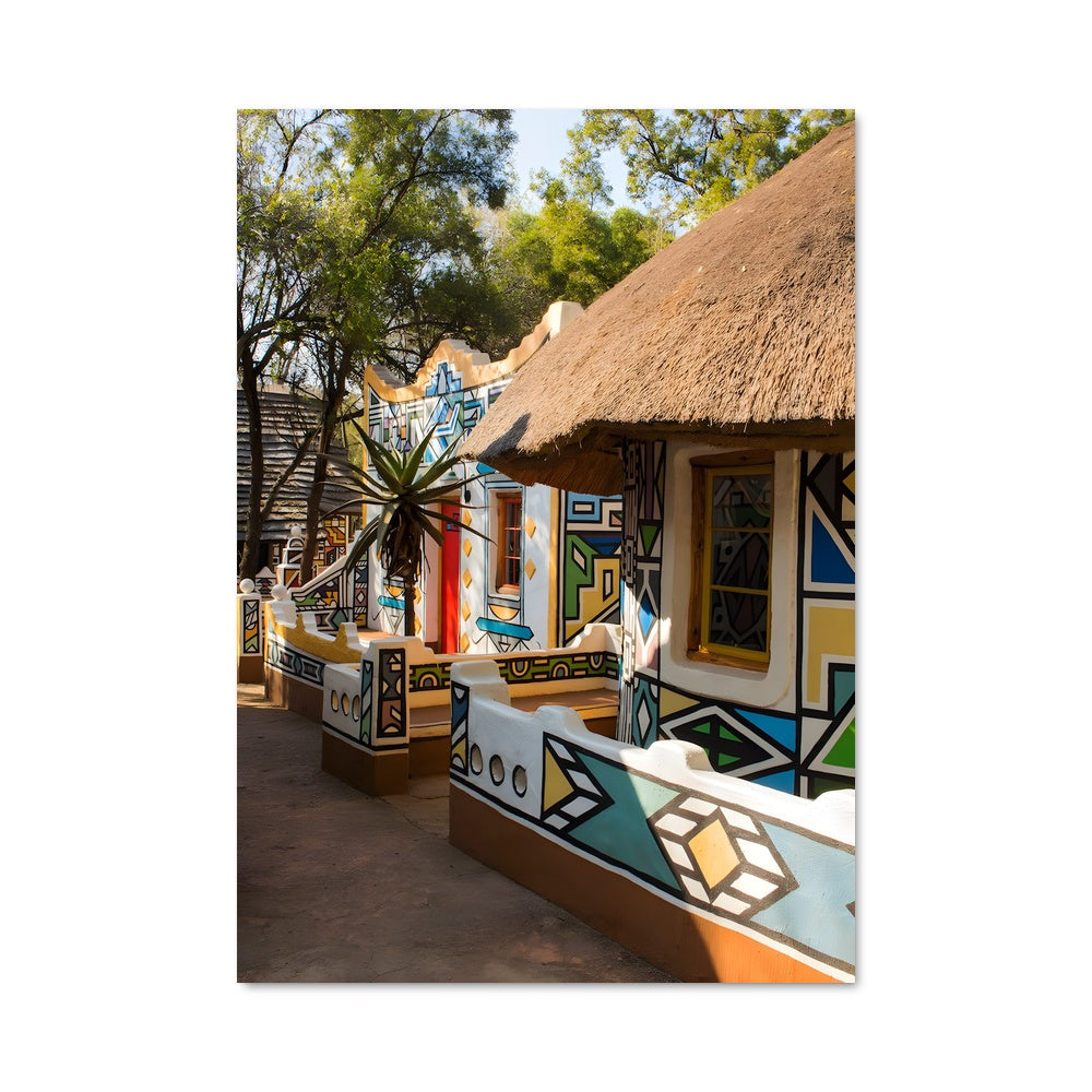 Poster Maison Colorée