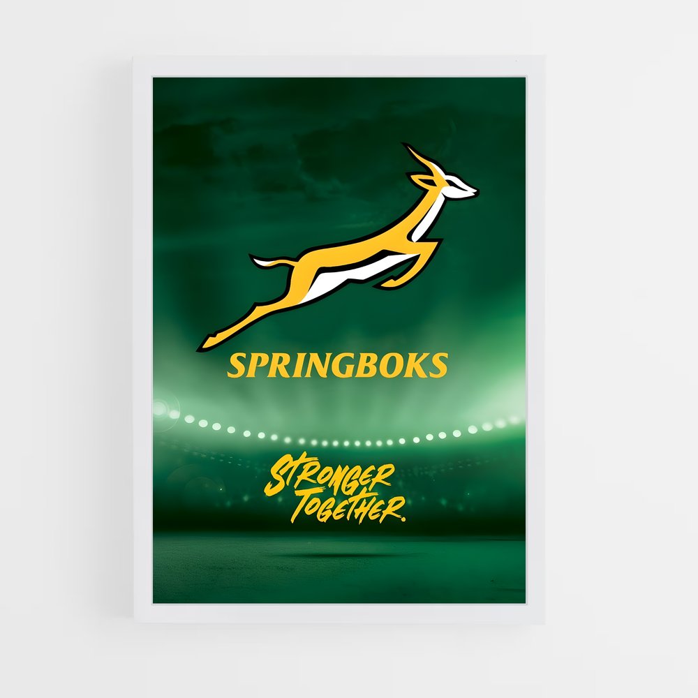 ap-south africa springboks-5 cadre Blanc
