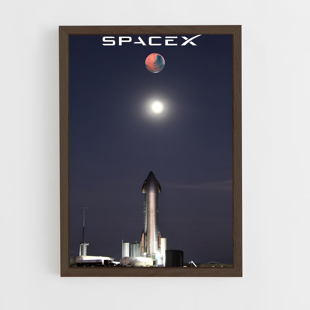 ap-spacex-3 cadre Bois foncé