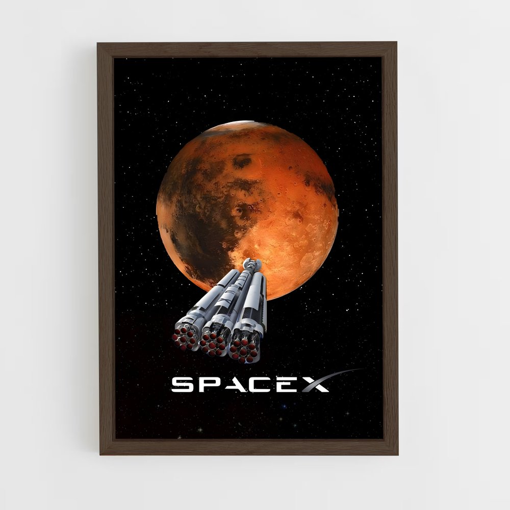 ap-spacex-7 cadre Bois foncé