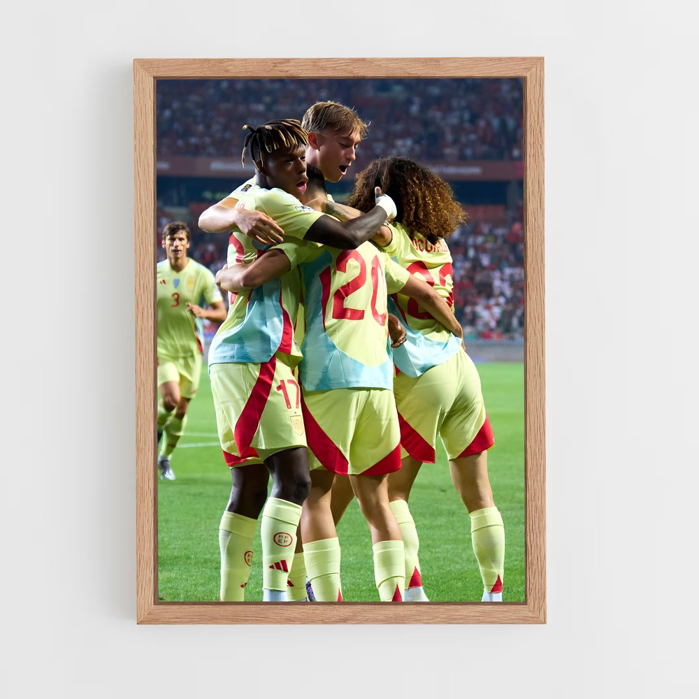 ap-spain national football team-10 cadre Bois clair