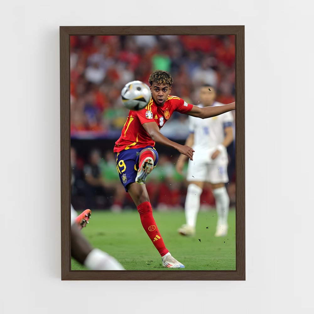 ap-spain national football team-4 cadre Bois foncé