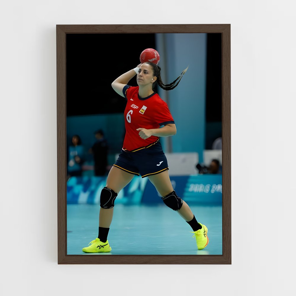 ap-spain national handball team-1 cadre Bois foncé