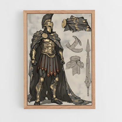 ap-spartan warrior-7 cadre Bois clair