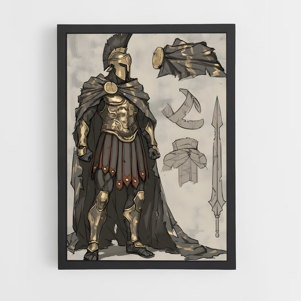 ap-spartan warrior-7 cadre Noir
