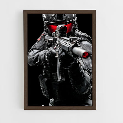 ap-special forces-6 cadre Bois foncé