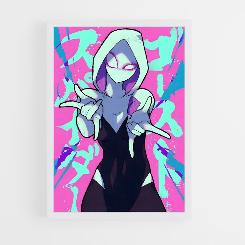 ap-spider gwen-12 cadre Blanc