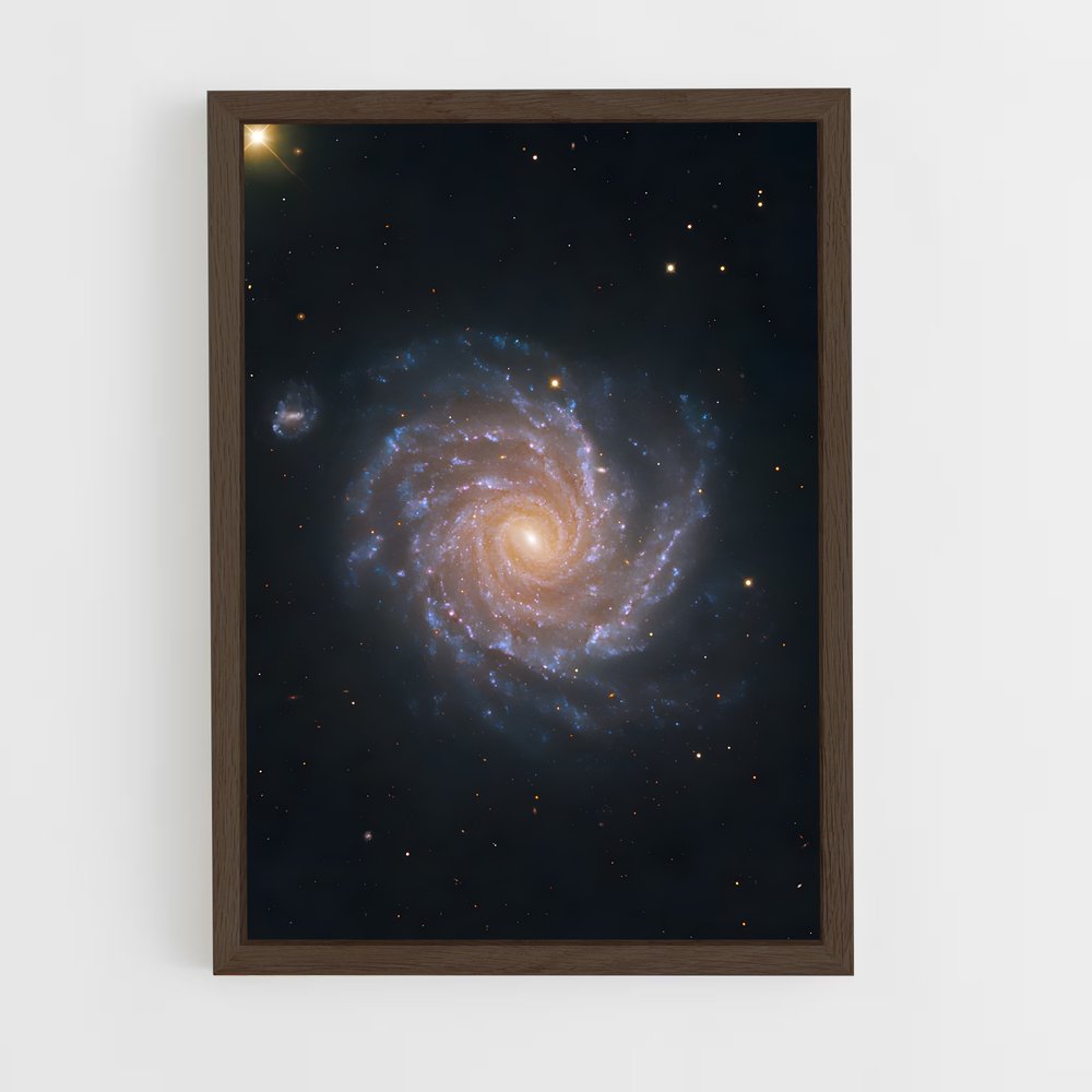ap-spiral galaxy-1 cadre Bois foncé