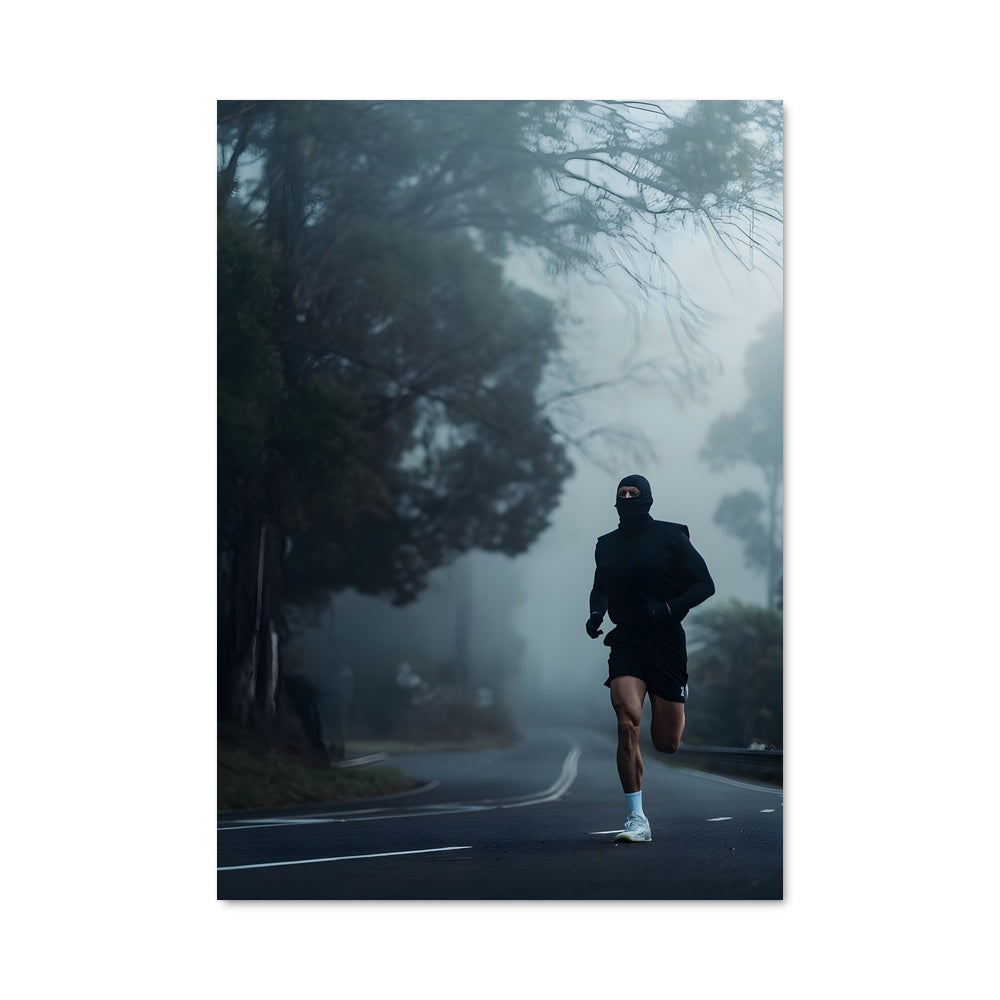 Poster Course dans le Brouillard
