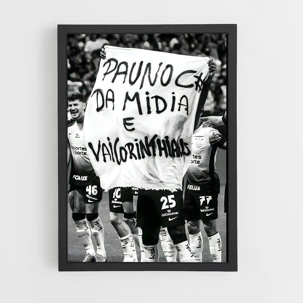 ap-sport club corinthians paulista-8 cadre Noir