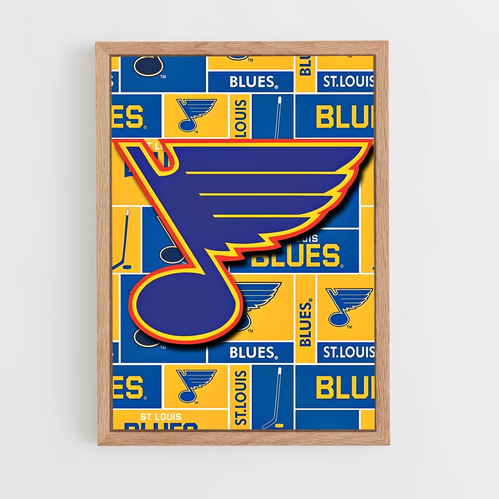 ap-st. louis blues-2 cadre Bois clair