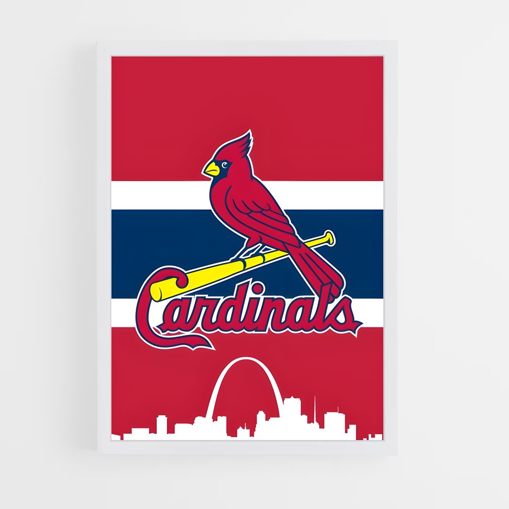 ap-st. louis cardinals-3 cadre Blanc