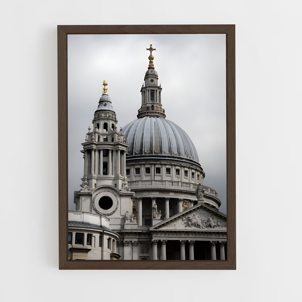 ap-st pauls cathedral-1 cadre Bois foncé