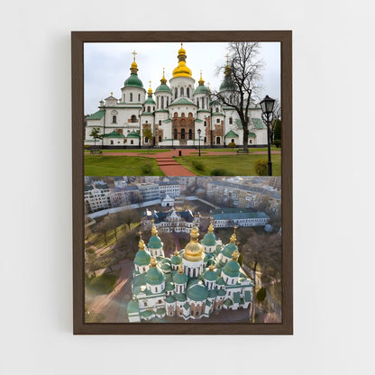 ap-st sophia cathedral kyiv-3 cadre Bois foncé