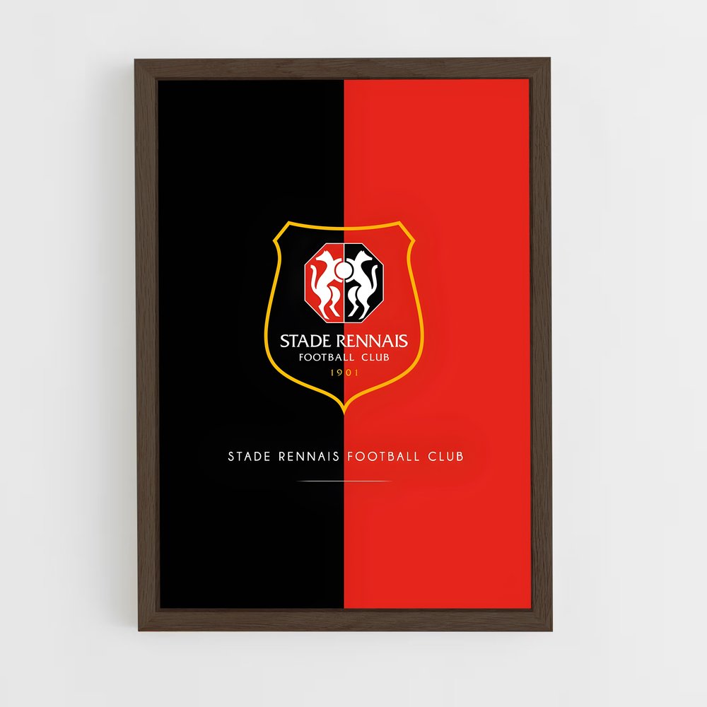 ap-stade rennais fc-9 cadre Bois foncé