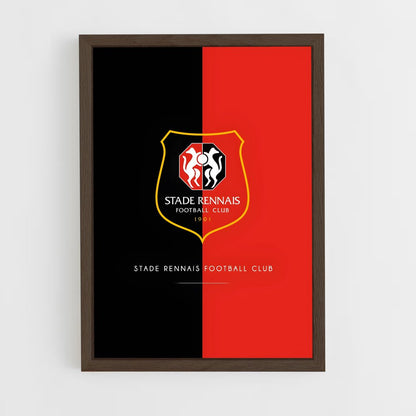ap-stade rennais fc-9 cadre Bois foncé