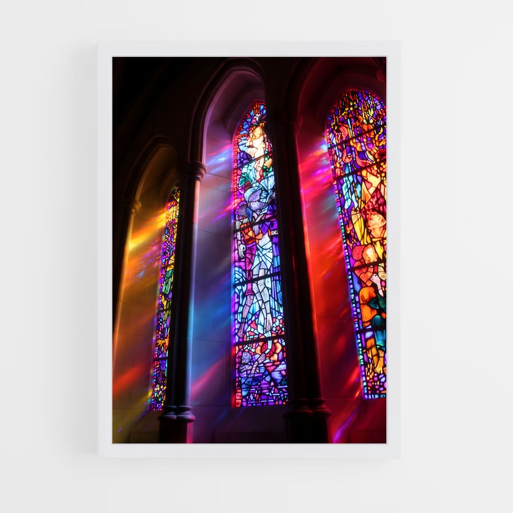 ap-stained glass windows-2 cadre Blanc