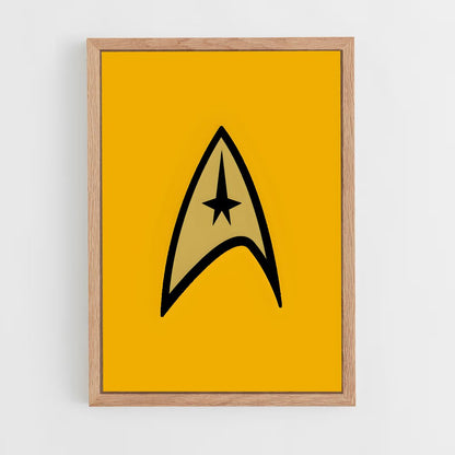 ap-starfleet logo-5 cadre Bois clair