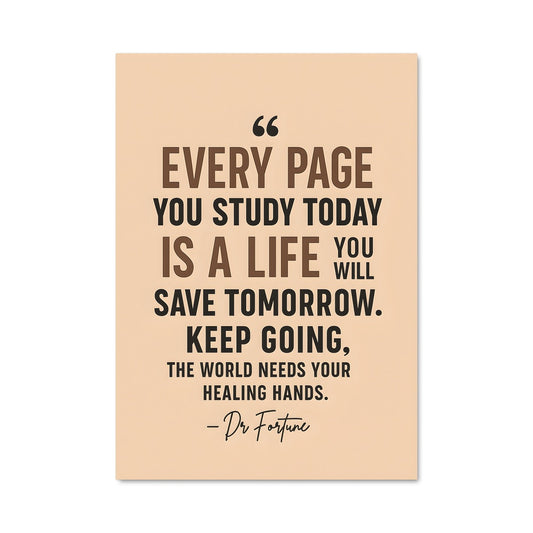 Poster Chaque Page Comptée